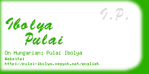 ibolya pulai business card